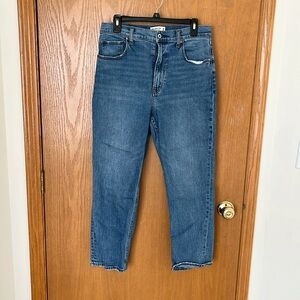 Abercrombie and Fitch The Ankle Straight Ultra High Rise